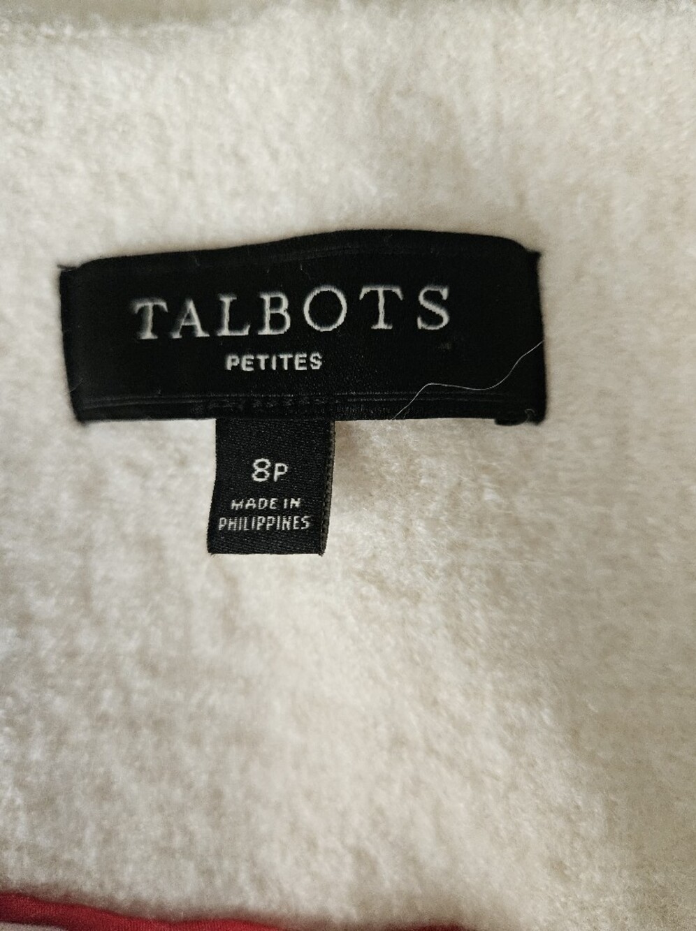 NWOT TALBOTS Feminine Boiled Wool Winter White Jacket | SZ 8P - Picture 11 of 14
